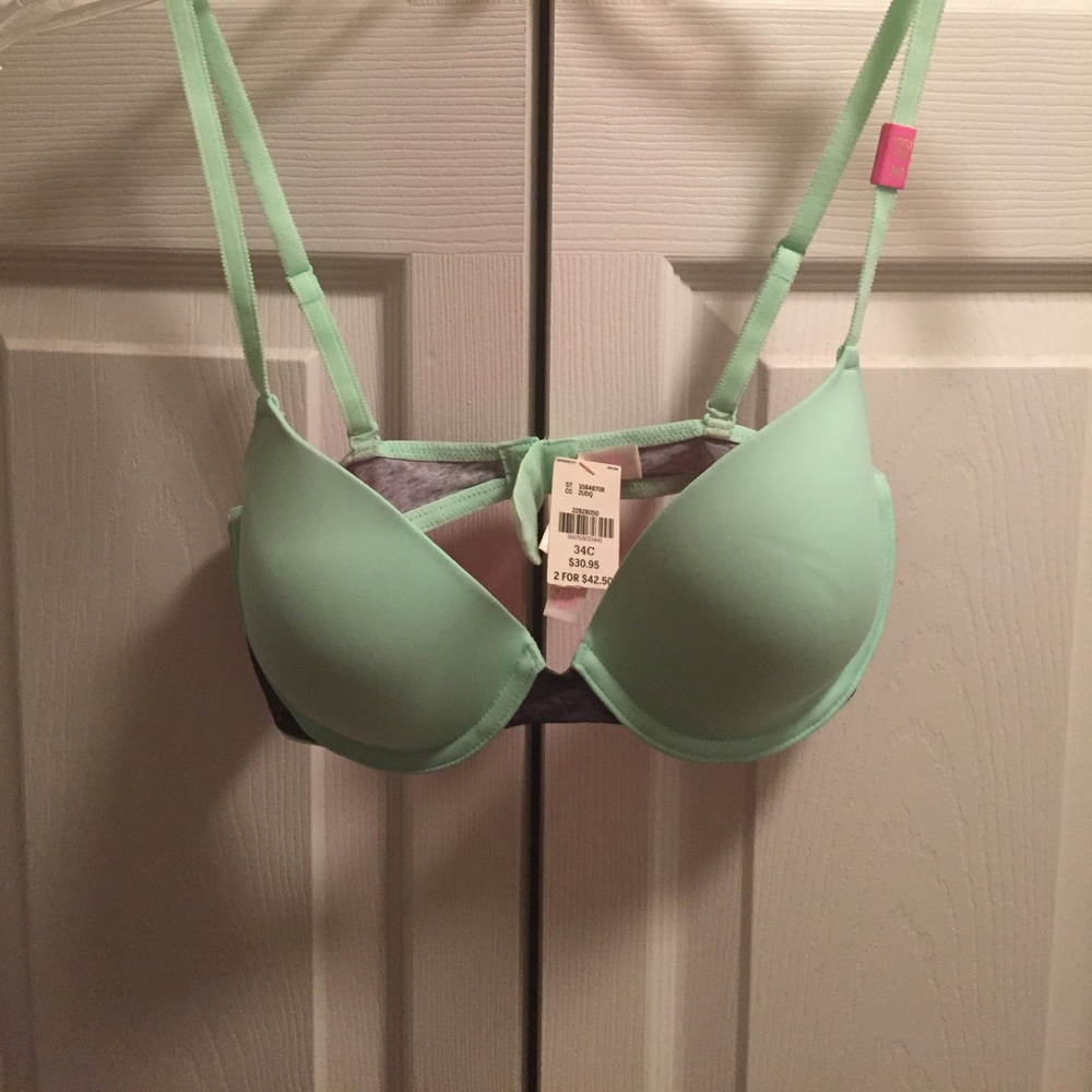 Pink bra